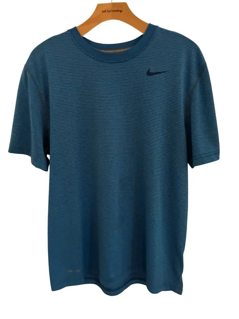 Nike Teal-Blue Short Sleeve Performance Tee Mens Size L
